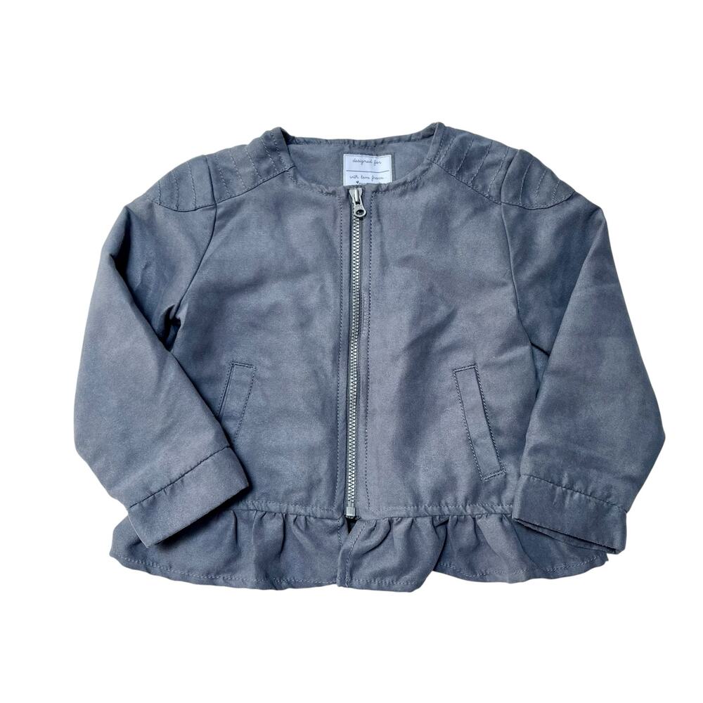 Gymboree Peplum Suede Jacket Size 2T